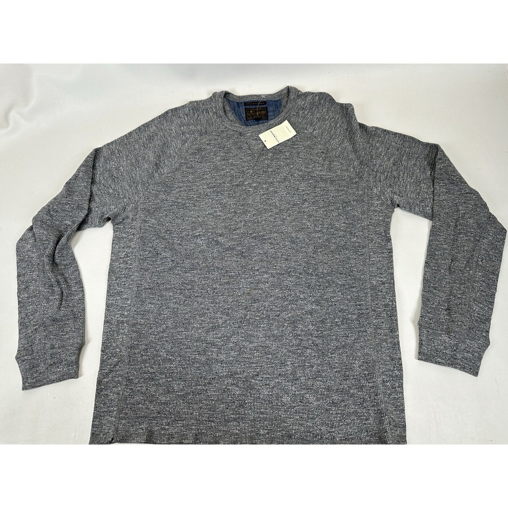 Lucky Brand Strong Boy Thermal Men's XXL Long Sleeve Crewneck Shirt Gray NWT
